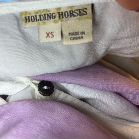 Anthropologie Holding Horses Tie Dye Peasant Top - Picture 10 of 10